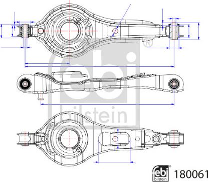 Febi Bilstein 180061 - Track Control Arm autospares.lv