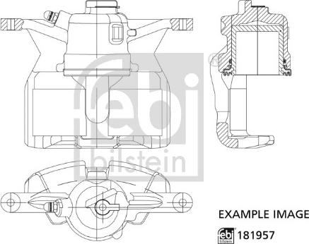 Febi Bilstein 181957 - Brake Caliper autospares.lv