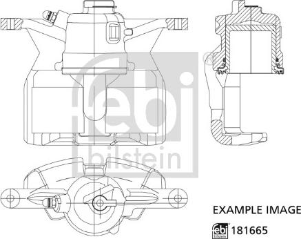 Febi Bilstein 181665 - Brake Caliper autospares.lv