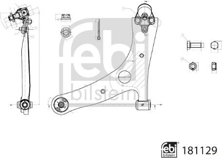 Febi Bilstein 181129 - Track Control Arm autospares.lv