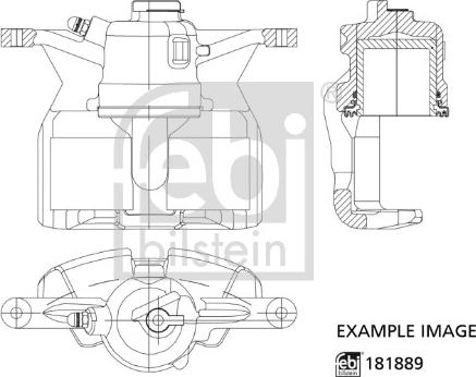 Febi Bilstein 181889 - Brake Caliper autospares.lv