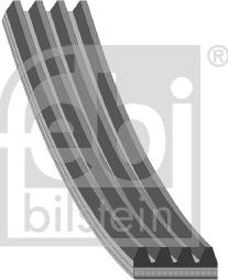 Febi Bilstein 181224 - V-Ribbed Belt autospares.lv