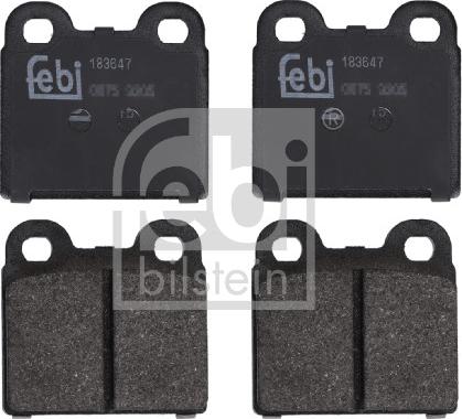 Febi Bilstein 183647 - Brake Pad Set, disc brake autospares.lv