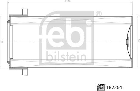 Febi Bilstein 182264 - Air Filter, engine autospares.lv