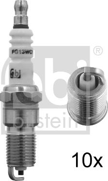 Febi Bilstein 13438 - Spark Plug autospares.lv