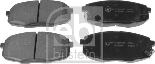 Febi Bilstein 175206 - Brake Pad Set, disc brake autospares.lv