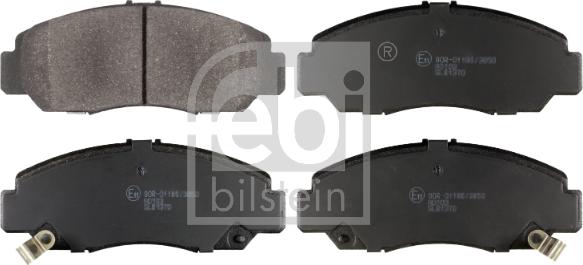 Febi Bilstein 170650 - Brake Pad Set, disc brake autospares.lv