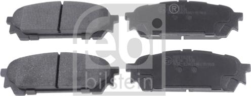 Febi Bilstein 170666 - Brake Pad Set, disc brake autospares.lv