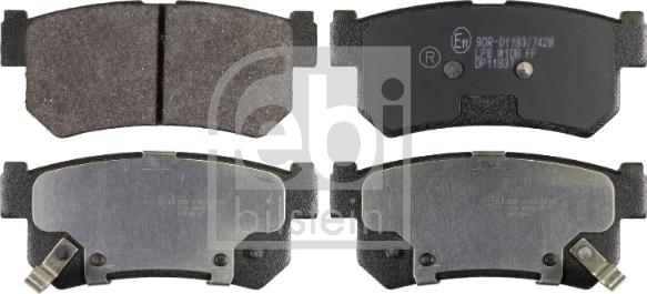 Febi Bilstein 170638 - Brake Pad Set, disc brake autospares.lv