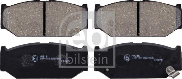 Febi Bilstein 170303 - Brake Pad Set, disc brake autospares.lv