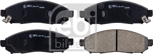 Febi Bilstein 170292 - Brake Pad Set, disc brake autospares.lv