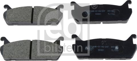 Febi Bilstein 170269 - Brake Pad Set, disc brake autospares.lv