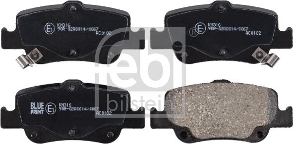 Febi Bilstein 170285 - Brake Pad Set, disc brake autospares.lv