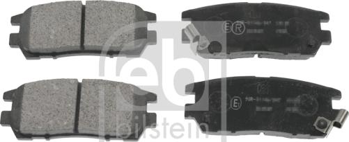Febi Bilstein 170239 - Brake Pad Set, disc brake autospares.lv
