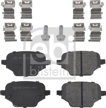 Febi Bilstein 171002 - Brake Pad Set, disc brake autospares.lv