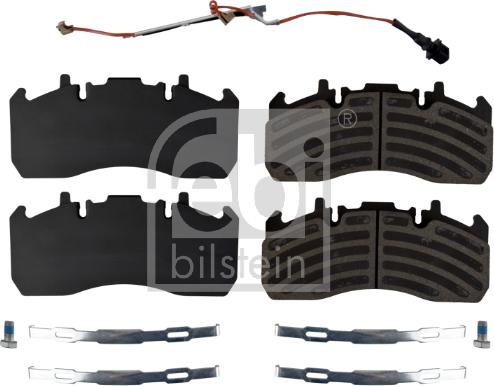 Febi Bilstein 171244 - Brake Pad Set, disc brake autospares.lv