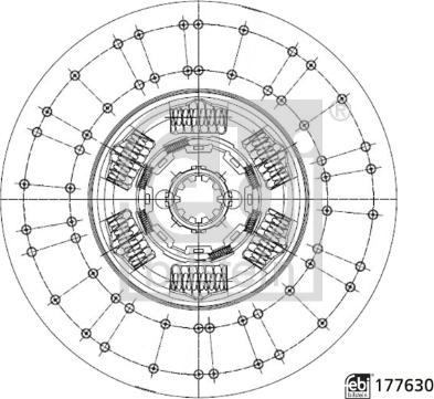 Febi Bilstein 177630 - Clutch Disc autospares.lv