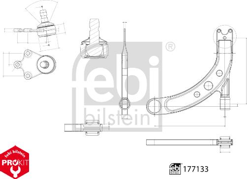 Febi Bilstein 177133 - Track Control Arm autospares.lv