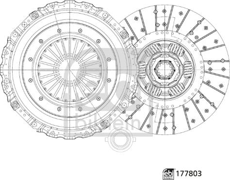 Febi Bilstein 177803 - Clutch Kit autospares.lv