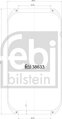 Febi Bilstein 38633 - Bellow, air suspension autospares.lv