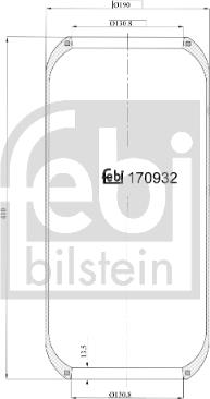 Febi Bilstein 20921 - Bellow, air suspension autospares.lv