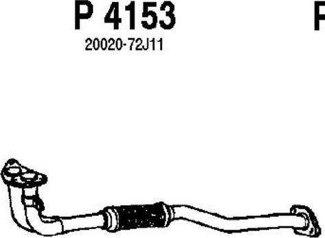 Fenno P4153 - Exhaust Pipe autospares.lv