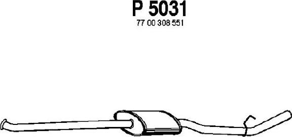 Fenno P5031 - Middle Silencer autospares.lv