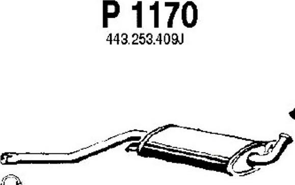 Fenno P1170 - Middle Silencer autospares.lv