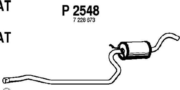 Fenno P2548 - Middle Silencer autospares.lv