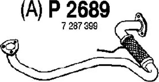 Fenno P2689 - Exhaust Pipe autospares.lv