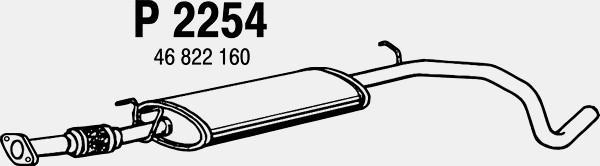 Fenno P2254 - Middle Silencer autospares.lv