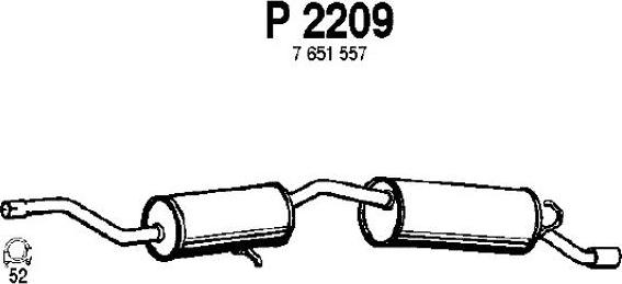 Fenno P2209 - End Silencer autospares.lv