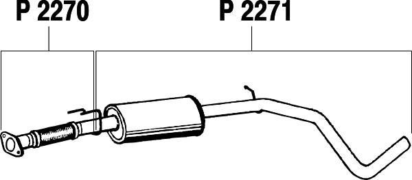 Fenno P2270 - Middle Silencer autospares.lv