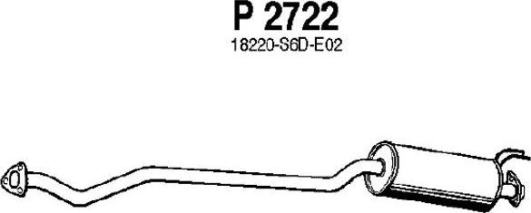 Fenno P2722 - Middle Silencer autospares.lv