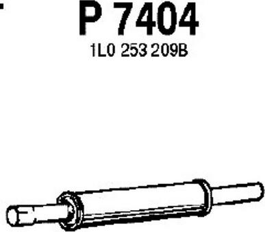 Fenno P7404 - Middle Silencer autospares.lv