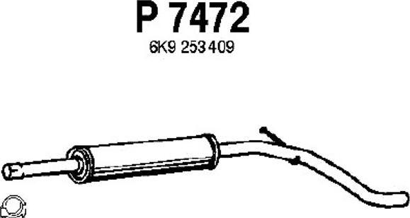 Fenno P7472 - Middle Silencer autospares.lv