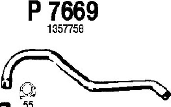 Fenno P7669 - Exhaust Pipe autospares.lv