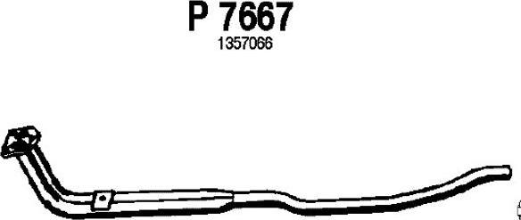 Fenno P7667 - Exhaust Pipe autospares.lv