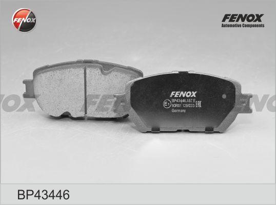 Fenox BP43446 - Brake Pad Set, disc brake autospares.lv