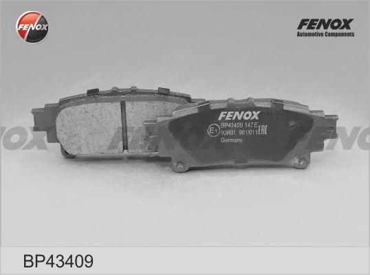 Fenox BP43409 - Brake Pad Set, disc brake autospares.lv