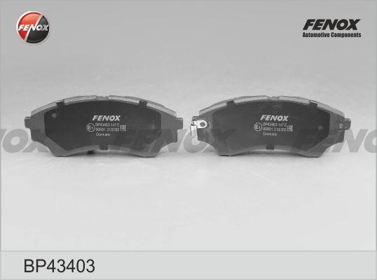 Fenox BP43403 - Brake Pad Set, disc brake autospares.lv