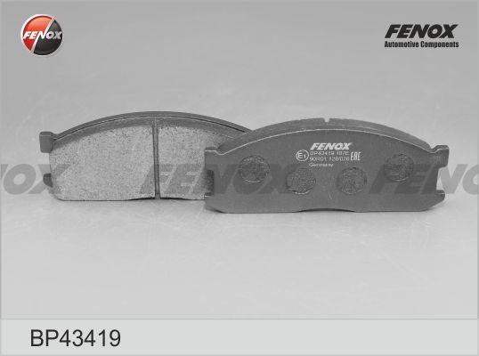 Fenox BP43419 - Brake Pad Set, disc brake autospares.lv