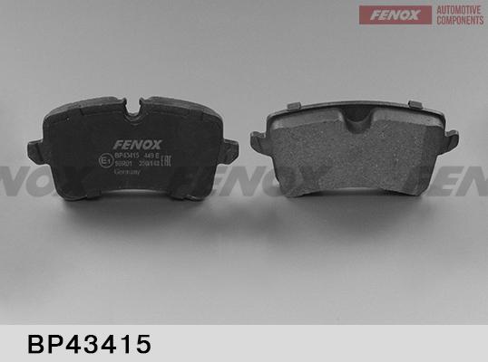 Fenox BP43415 - Brake Pad Set, disc brake autospares.lv