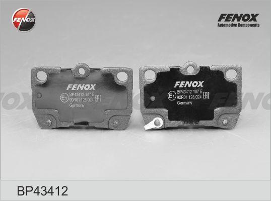 Fenox BP43412 - Brake Pad Set, disc brake autospares.lv