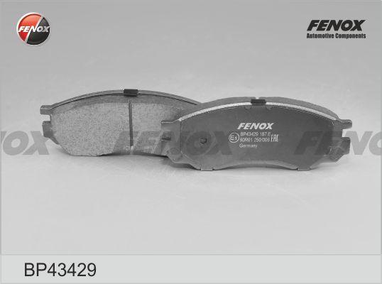 Fenox BP43429 - Brake Pad Set, disc brake autospares.lv