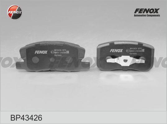Fenox BP43426 - Brake Pad Set, disc brake autospares.lv