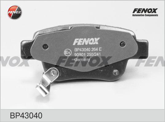 Fenox BP43040 - Brake Pad Set, disc brake autospares.lv