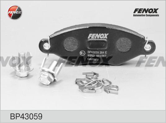 Fenox BP43059 - Brake Pad Set, disc brake autospares.lv