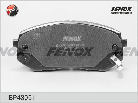 Fenox BP43051 - Brake Pad Set, disc brake autospares.lv