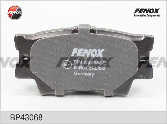 Fenox BP43068 - Brake Pad Set, disc brake autospares.lv